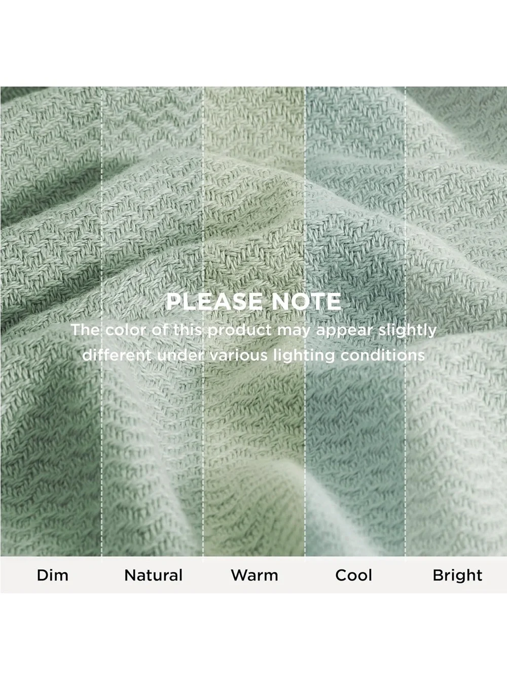 NEW Bedsure GentleSoft 100% Cotton Blanket. Breathable, Lightweight, Herringbone